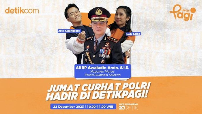 Jumat Curhat detikPagi Kapolres Maros AKBP Awaludin Amin