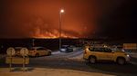 Penampakan Muntahan Lava dari Letusan Gunung Berapi di Islandia