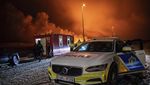 Penampakan Muntahan Lava dari Letusan Gunung Berapi di Islandia