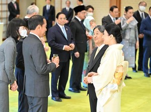 Hadiri Jamuan Minum Teh, Jokowi Kembali Undang Kaisar Jepang ke RI