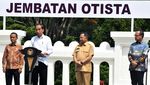 Foto-foto Jokowi Resmikan Jembatan Otista Bogor