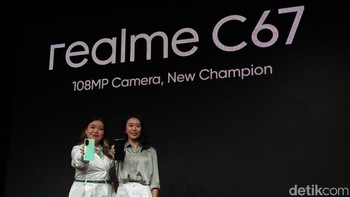 Harga Realme C67 8+8/128 GB Rp 2.599.000. Harga Realme C67 8+8/256 GB Rp 2.999.000 Foto: Adi Fida Rahman/detikINET