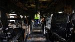 Penampakan Kereta Api di Bangladesh Ludes Dibakar Pendemo