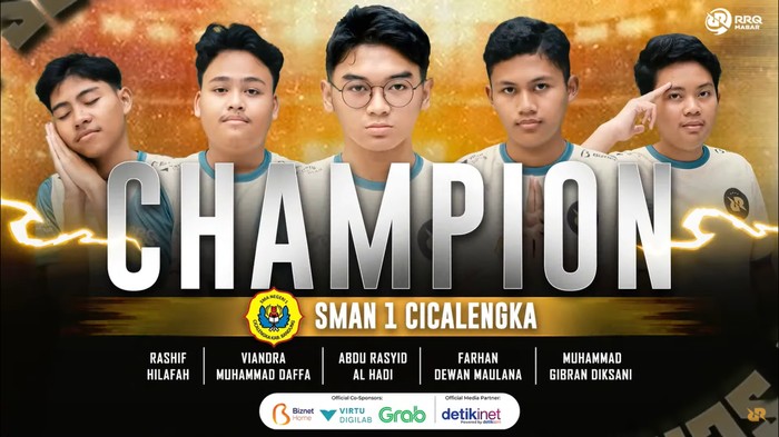 Turnamen Esports RRQ Mabar Season 2 telah berakhir, dan sudah menelurkan juara baru. Predikat tim terbaik berhasil diboyong oleh SMAN 1 Cicalengka.