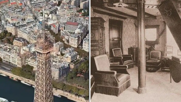 Apartemen di Puncak Menara Eiffel