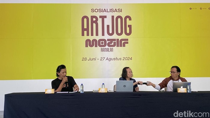 Acara sosialisasi ARTJOG Motif: Ramalan 2024 di Jogja National Museum, Rabu (20/12/2023).