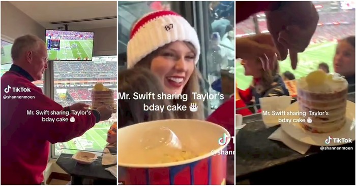 Ayah Taylor Swift Bagi-bagi Kue Ulang Tahun, Satu Stadion Gempar!