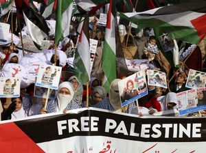 Free Palestine Bergema di Pakistan