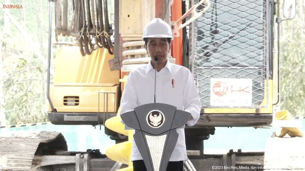 Groundbreaking Rumah Sakit Umum Pusat di IKN, Penajam Paser Utara, 20 Desember 2023. (Tangkapan layar Youtube Setpres RI)