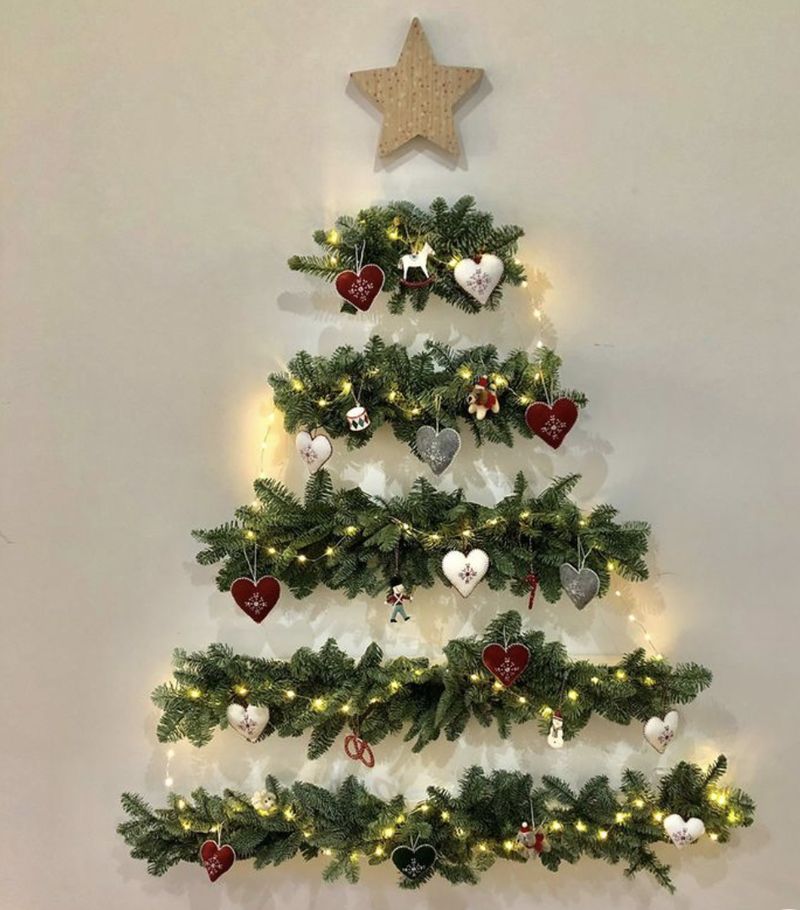 Ide Pohon Natal Dinding 2023