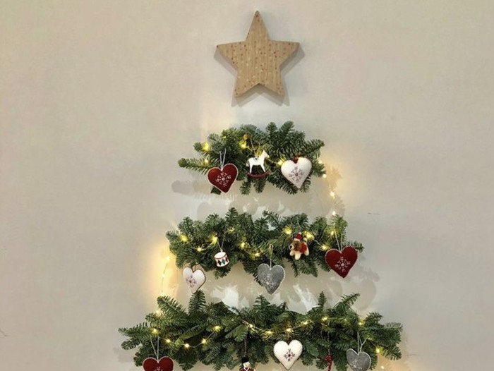 Ide Pohon Natal Dinding 2023