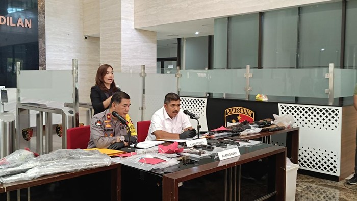 Konferensi pers di Mabes Polri (Rizky/detikcom)