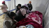 Pada Selasa (19/12/2023), media pemerintah China menyebut sedikitnya 111 orang tewas akibat gempa bumi tersebut. AP Photo/Ng Han Guan.