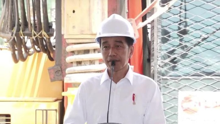Presiden Jokowi groundbreaking RSUP di IKN (tangkapan layar)