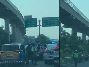 Kronologi Motor Masuk Tol saat Antar Jenazah Istri HRS hingga Disetop Polisi
