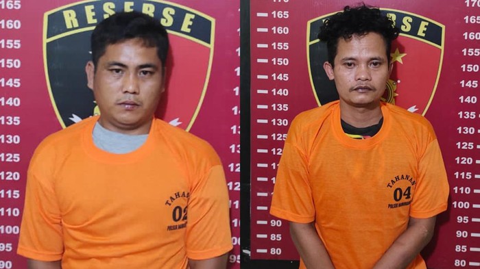 2 pria yang mencuri di gereja di Namorambe. (Foto: Dok. Polresta Deli Serdang).