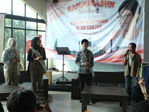 Pesan Kreatif Alam Ganjar di Diskusi Sandination Youth Bandung