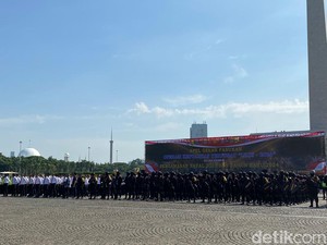 Apel Pasukan Operasi Lilin di Monas, Menhub hingga Wakapolri Hadir