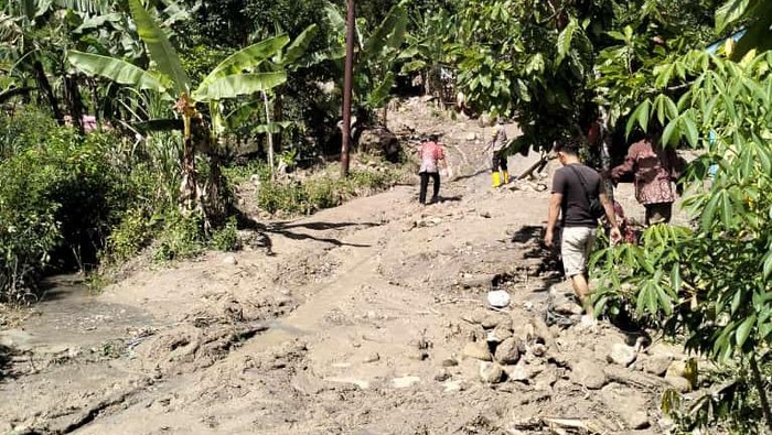 Banjir bandang di Tapanuli Utara. (Foto: Dok Polres Taput)
