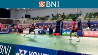 Richie vs Ayus berlangsung alot, bahkan sampai 1 jam dan 15 menit. Richie yang menjadi pemenang dengan 22-20, 12-21, 23-21. Foto: Mercy Raya/detikcom