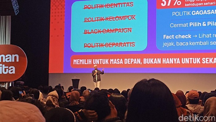 Capres nomor urut 3 Ganjar Pranowo (Tiara/detikcom).