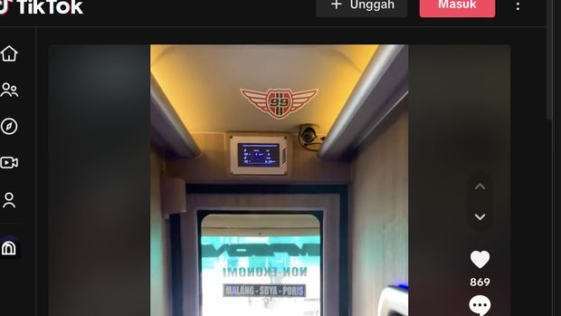 CCTV di bus PO Juragan 99 Trans
