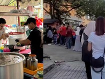 Gegera Viral di TikTok, Cendol Rp 3.000 Ini Antreannya Mengular