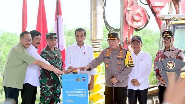 Jokowi Groundbreaking Polres Khusus IKN
