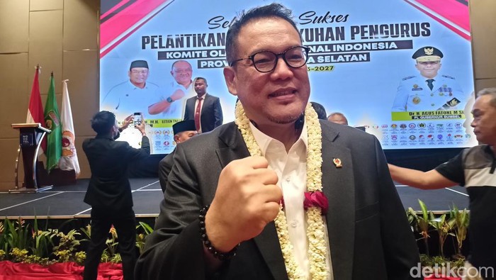 Ketua Umum Komite Olahraga Nasional Indonesia (KONI) Provinsi Sumatera Selatan terpilih periode 2023 - 2027 Yulian Gunhar