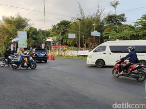 Lalin Jogja-Wonosari Sore Ini Ramai, Jaga Jarak ya Dab!
