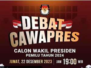 Link Streaming Debat Cawapres 2024, Saksikan di Kanal YouTube Ini
