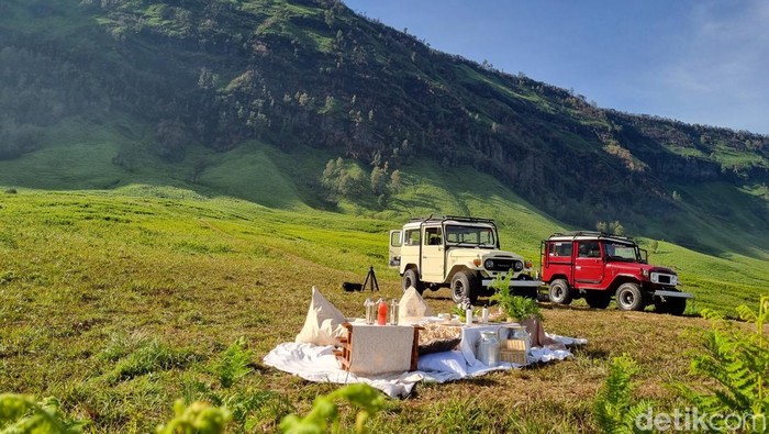 Pengalaman merasakan piknik estetik di Bromo