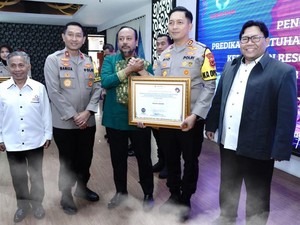 Kapolres Bogor Dapat Penghargaan dari Ombudsman, Nilai A Pelayanan Publik