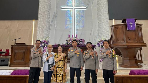 Polsek Setiabudi mengecek gereja jelang Natal