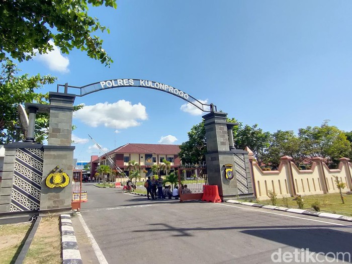 Suasana Mapolres Kulon Progo, Kamis (21/12/2023).