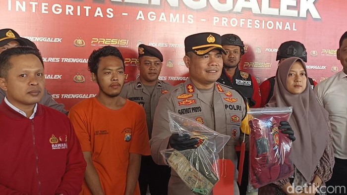 Tersangka pembegalan Panwas Desa di Trenggalek