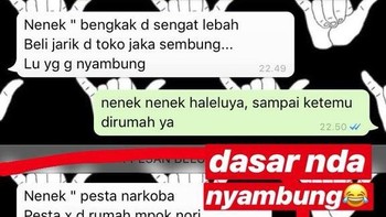 Adu pantun antara anak dan orangtua. Foto: X/Twitter/rlvaa
