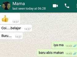 Chat Lucu Anak dan Orangtua, Bikin Kangen Emak Bapak
