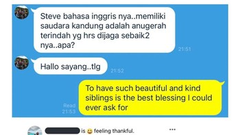 Sudah di-translate eh ternyata captionnya nggak dipakai. Ya sudah, terserah Mama yang penting happy. Foto: X/Twitter/cokinsekong