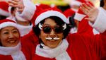Ratusan Santa di Jepang Gelar Aksi Bersih-bersih Jalanan Tokyo