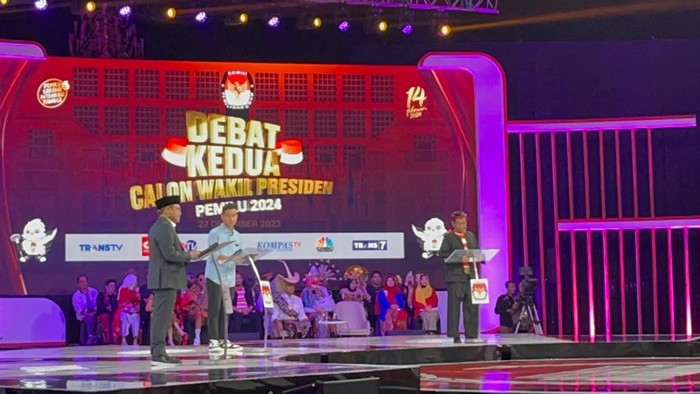 Debat Cawapres 2024 pada Jumat (22/12/2023).