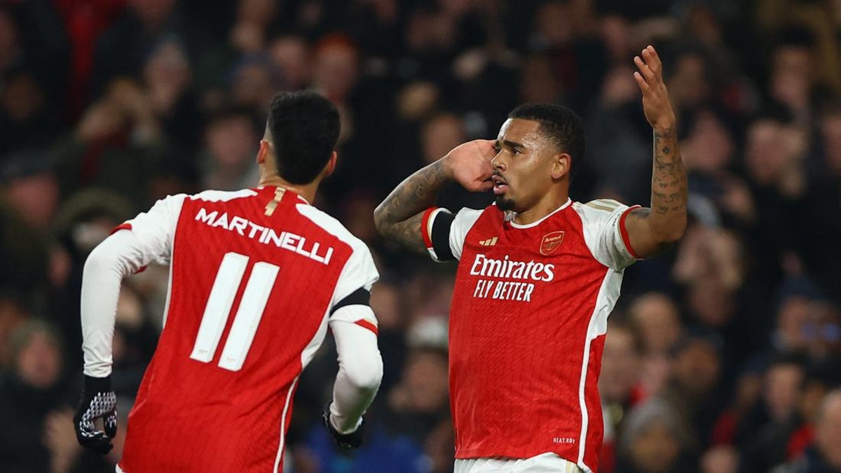 Gabriel Jesus dan Gabriel Martinelli, ancaman untuk Liverpool (Action Images via Reuters/MATTHEW CHILDS)