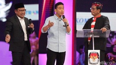 Momen Gibran Sentil Cak Imin dan Mahfud MD soal IKN