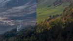 Before After Gunung Bromo, Terbakar-Menghijau