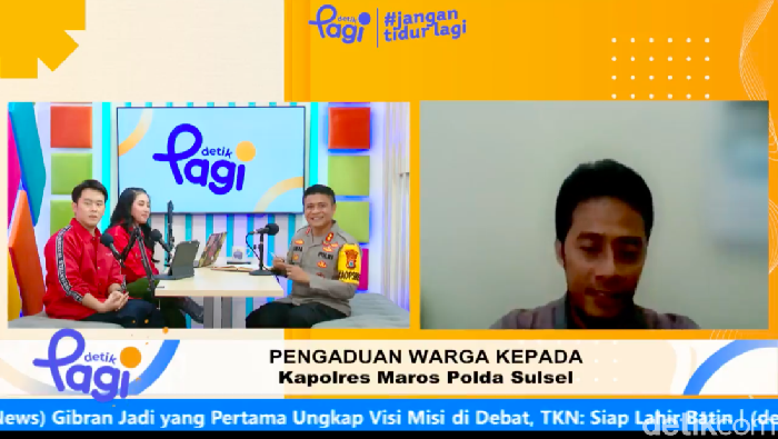 Jumat Curhat detikPagi bersama Kapolres Maros AKBP Awaludin Amin