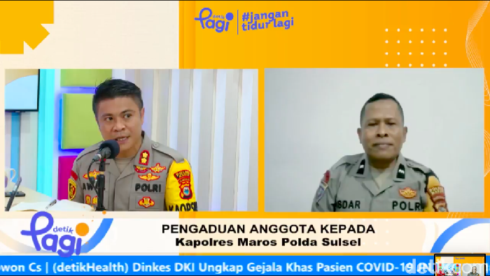 Jumat Curhat detikPagi bersama Kapolres Maros AKBP Awaludin Amin
