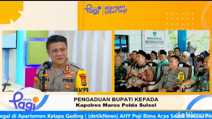 Jumat Curhat detikPagi bersama Kapolres Maros AKBP Awaludin Amin