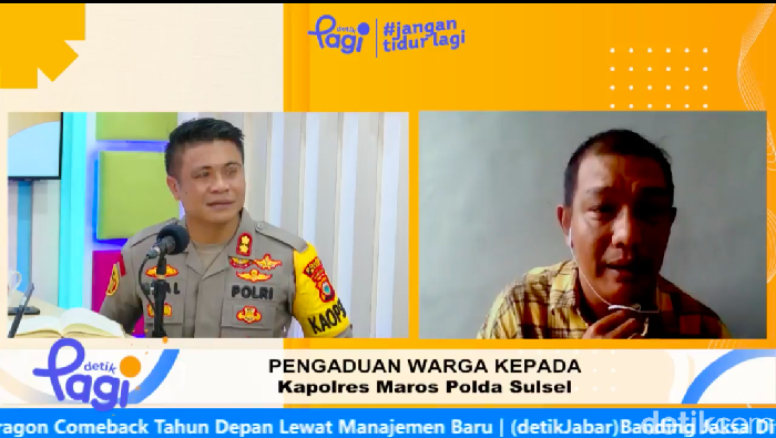 Jumat Curhat detikPagi bersama Kapolres Maros AKBP Awaludin Amin