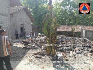 Ditinggal ke Sawah, Rumah di Ngawen Gunungkidul Ludes Terbakar