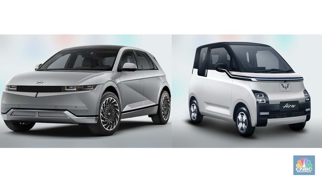 Kolase Hyundai Ioniiq 5 dan Wuling Air Ev
